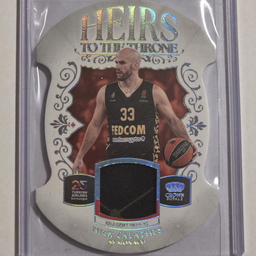 Nick Calathes EuroLeague 2024-25 Panini Crown Royale Basketball Heirs Patch