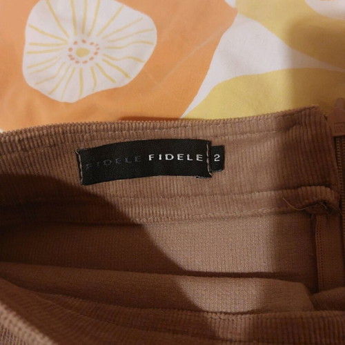 Fidele midi corduroy skirt like new, beige, size M