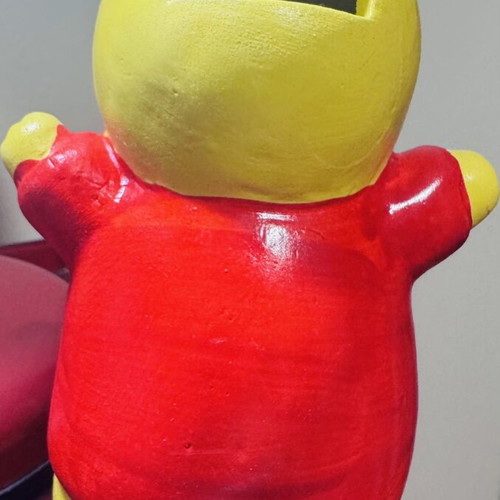 Pikachu Winnie Ceramic Collectible Piggy Bank like new