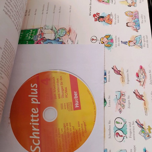 Schritte Plus 4 book with CD used for learning German
