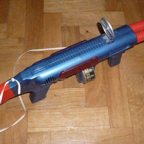 Greek Plastic Space Gun Super Comet F-R-933 like new, 70s