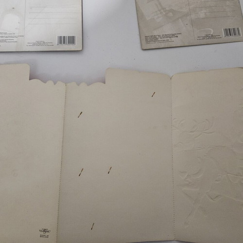 Postcards used, set of 4 from Iasi Romania with Christmas card gift