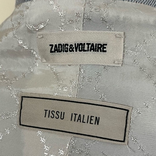 Zadig & Voltaire jacket used, gray and blue, size M