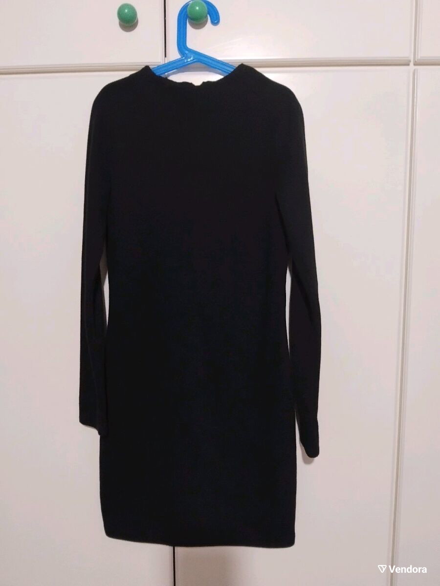 Zara black short cotton dress like new, -  5,00 - Vendora.cy