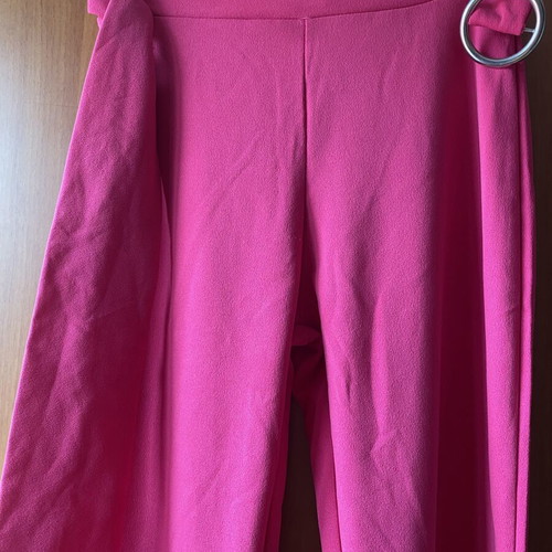 Flared pants, fuchsia, slim fit