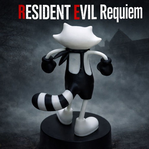 Resident Evil Requiem Mr.Raccoon figure 24cm new 3D printed