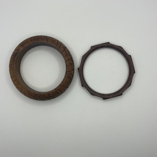 Wooden African bracelets set like new, 2 pieces