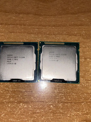Intel Core i5-2400 and i3-2120 processors used, LGA 1155 socket