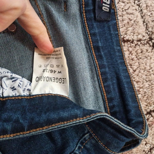 Men's denim pants like new, thick fabric, blue