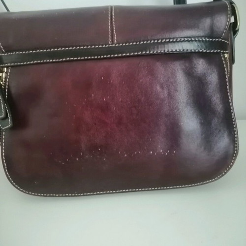 Enzo Angiolini shoulder bag used, brown-burgundy