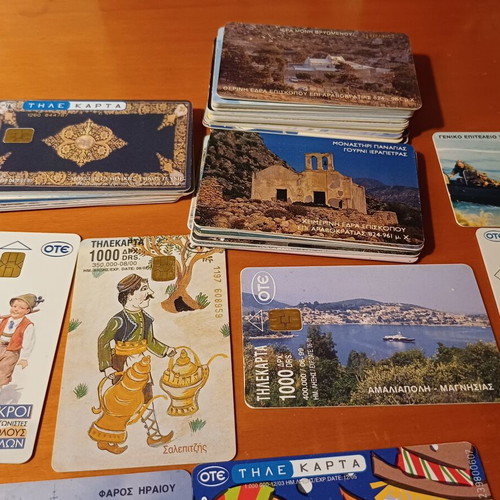 Phone cards used, 60 collectible assorted