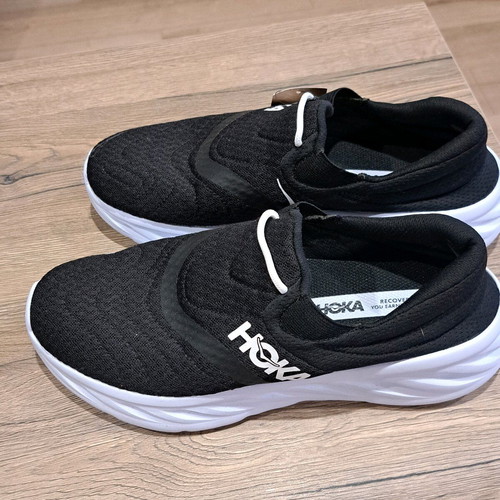 Hoka men's sports sneakers new, black, size 41.5