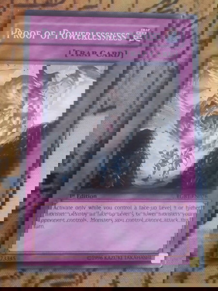 Proof Of Powerlessness  (Yugioh)