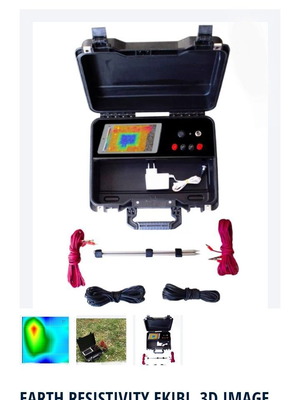 Geoelectric Ground Detection Device with 16 Grounding Stakes, New