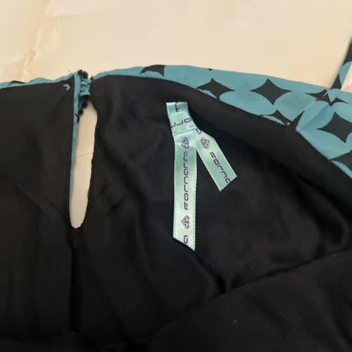 Fornarina dress green with black polka dots, size Small, like new