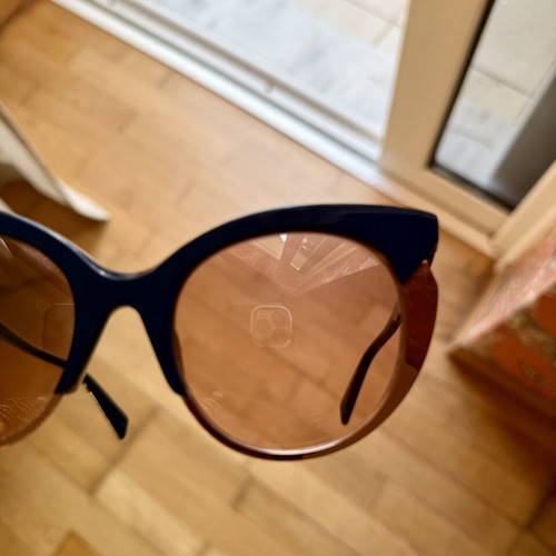 Just Cavalli Cat-Eye Sunglasses Like New, Black Frame, Brown Gradient Lenses