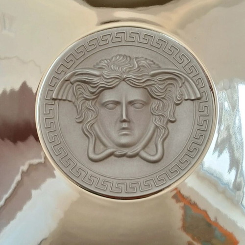 Versace Medusa Platinum decorative plate 22cm, Rosenthal porcelain