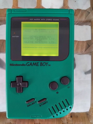 Game Boy Classic DMG-01 handheld console, green shell