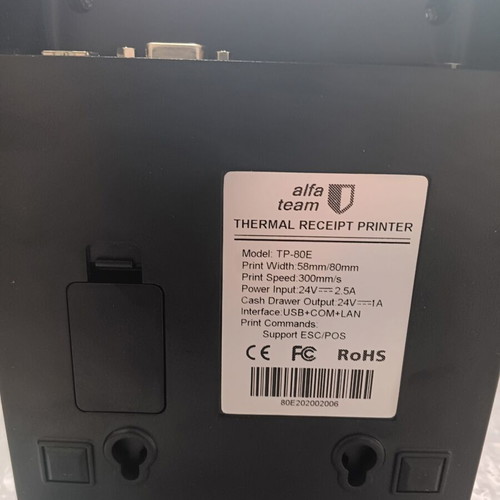 Alfa Team TP-80E Thermal Printer like new with Ethernet USB Serial