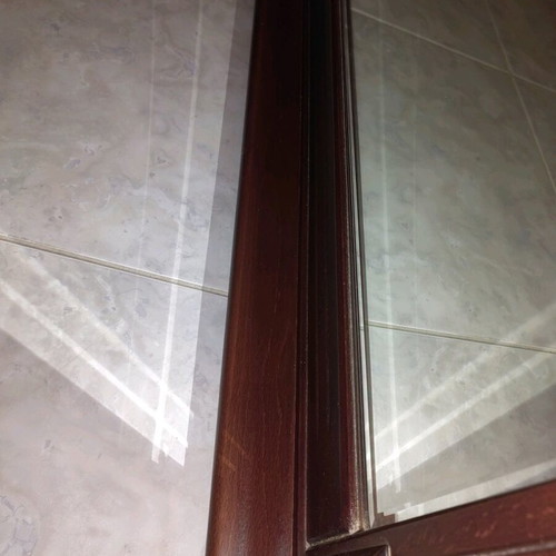 Mirror new with solid wood dark heart frame