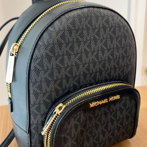 Michael Kors Extra-Small Signature Logo backpack like new, black