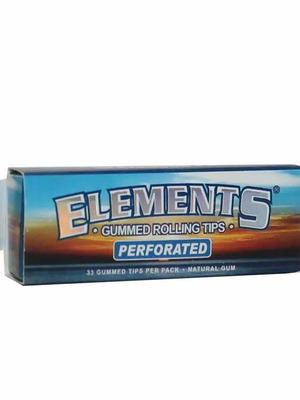 Elements perforated rolling tips with gum new