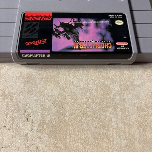 Choplifter III Super Nintendo SNES American