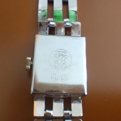 Technos Star Lady wristwatch used, silver vintage women's