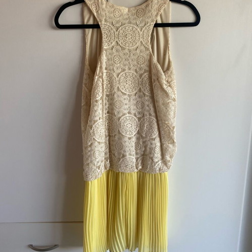Evening short dress like new, cocktail, white