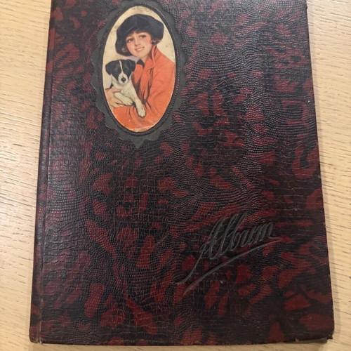 Liberty album used with 12 pages, leather imitation