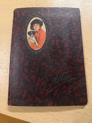 Liberty album used with 12 pages, leather imitation