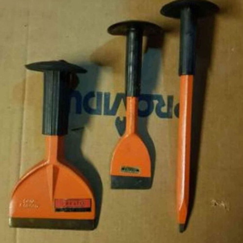 Chisels and needle new with protective cover