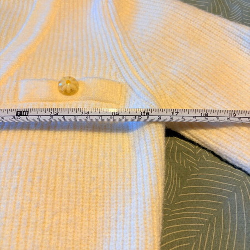 Knitted crop cardigan Mochy like new, white, A.L.E.