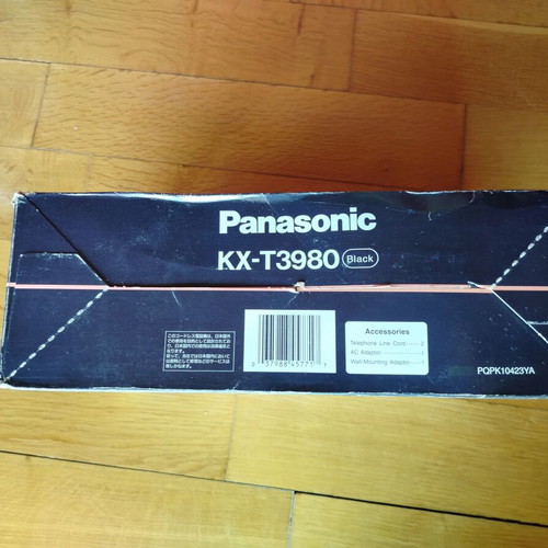 Panasonic KX-T3980 cordless phone used, 1990s, black
