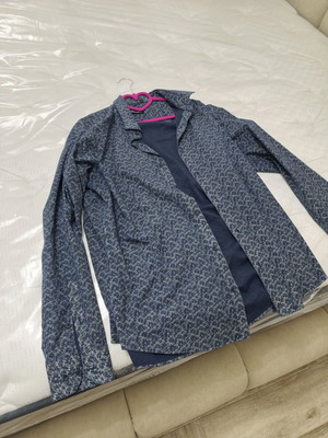 Slim fit printed shirt, multicolor, size 4XL