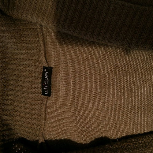 Whisper cardigan like new with Montgomery buttons and inner cord