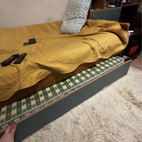 Children's bedroom set like new with two beds, large desk and storage space