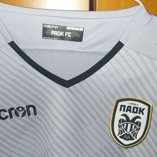 PAOK goalkeeper jersey like new, light gray, size XL