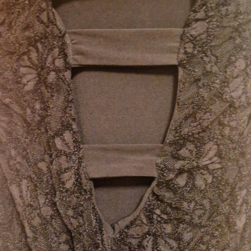 Lace dress with back opening, like new, black, size M