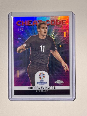 2024 Topps Chrome UEFA Euro Miroslav Klose Cheat Code Red REFRACTOR 1/5