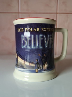Polar Express Believe mug mint condition, large