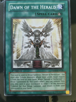 Dawn of the Herald 1st edition rare spell card like new
