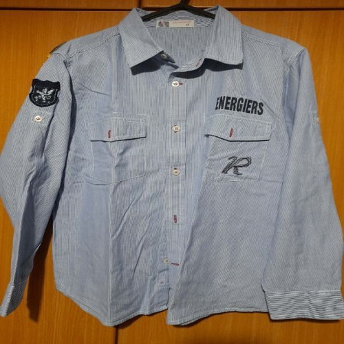 Energiers shirt for 12-year-old boy like new, striped blue ciel