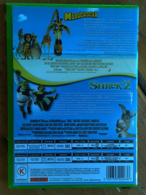 Madagascar and Shrek 2 DVD set used, dubbed animation