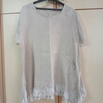 Linen blouse like new, beige