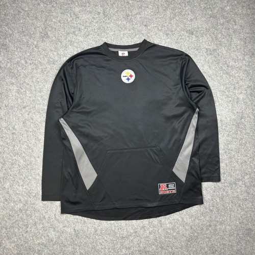 Pittsburgh Steelers NFL Mesh Pullover used, AFC North Y2K streetwear top M