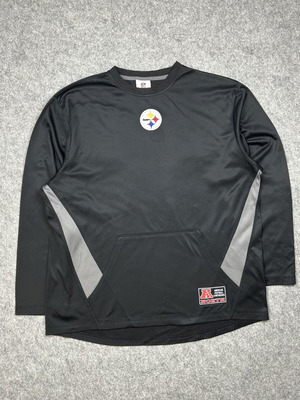 Pittsburgh Steelers NFL Mesh Pullover used, AFC North Y2K streetwear top M