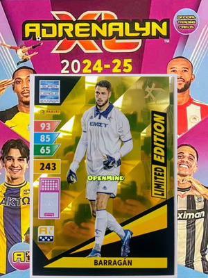 Κάρτα Barragan Limited Edition Super League 2024-25 Andrenalyn XL καινούργια