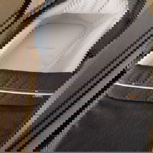 Inglesina Trilogy System Duo Village Denim stroller frame white like new