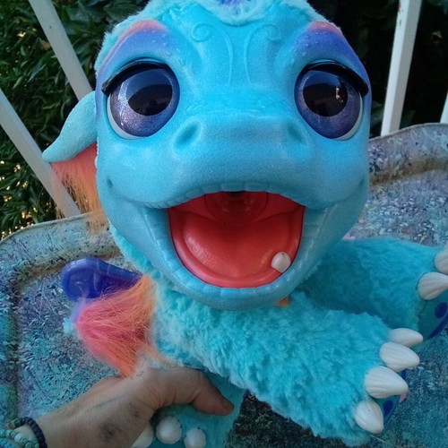 Furreal dragon used that blows real smoke